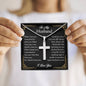husband cross necklace