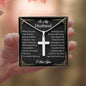 husband cross necklace