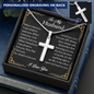 husband cross necklace