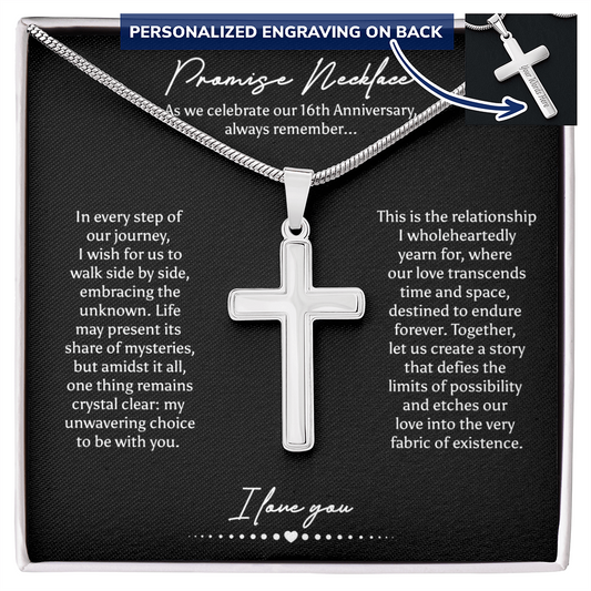 16th anniversary promise necklace