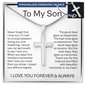 to my son cross neckalce