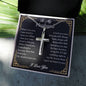 husband cross necklace