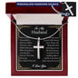 husband cross necklace