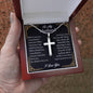 husband cross necklace
