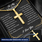 husband cross necklace