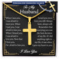 husband cross necklace