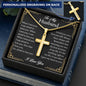 husband cross necklace