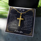 husband cross necklace