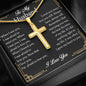 husband cross necklace