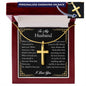 husband cross necklace