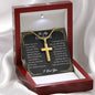 husband cross necklace